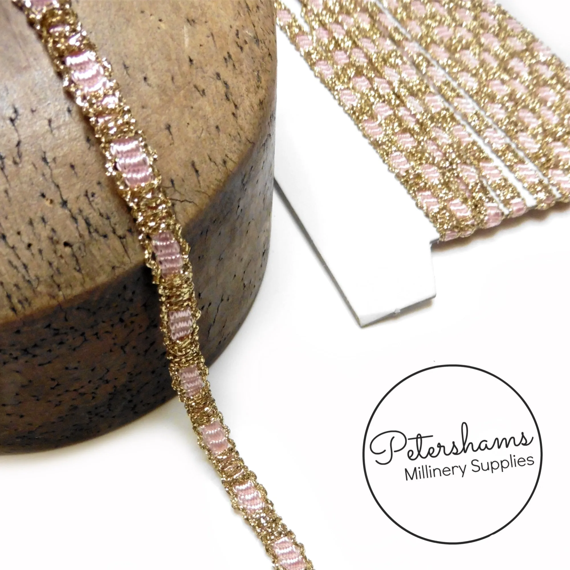 6mm Skinny Metallic Lurex and Silky Braid Trim - 1m