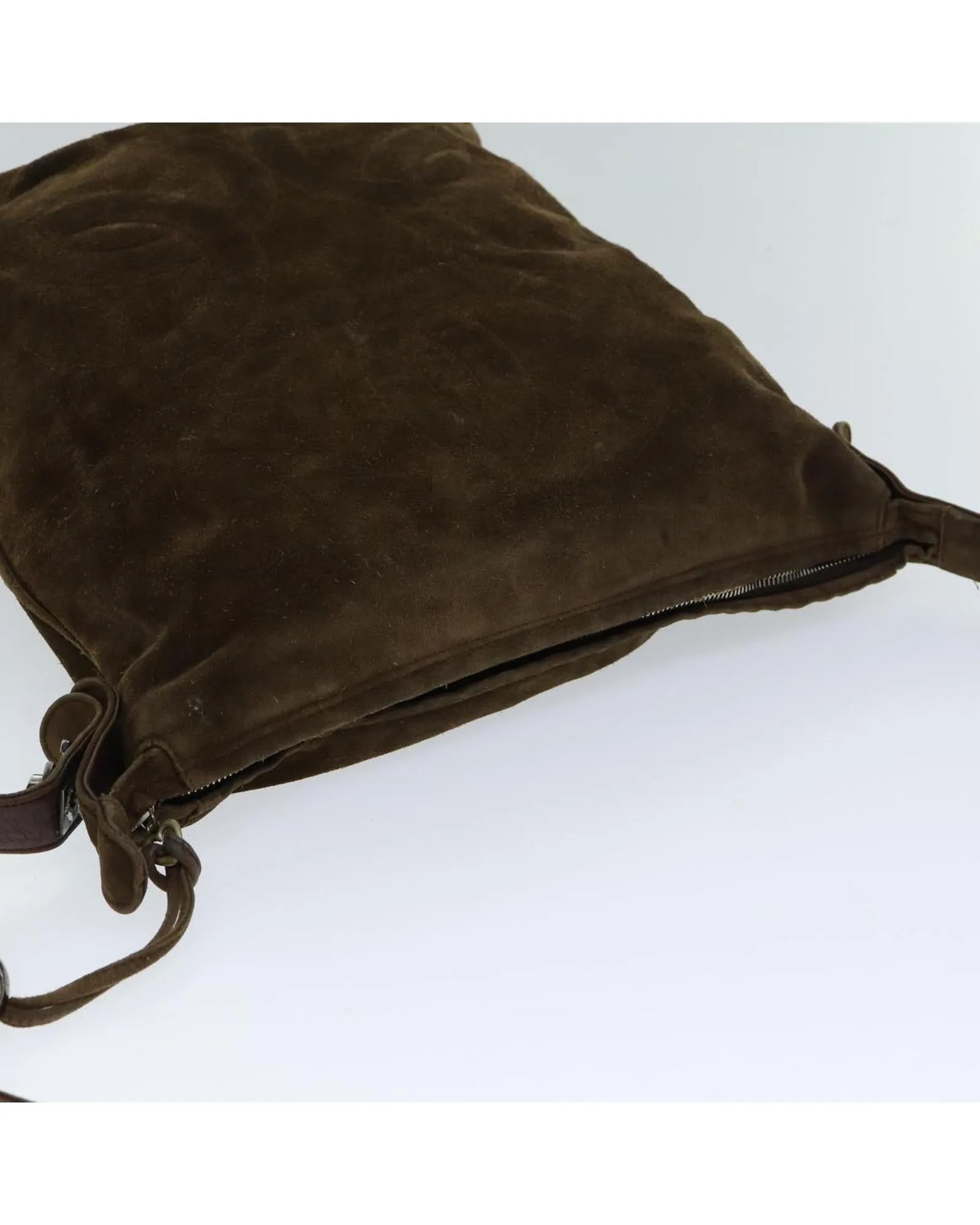 Brown Suede Coco Mark Shoulder Bag by Chanel