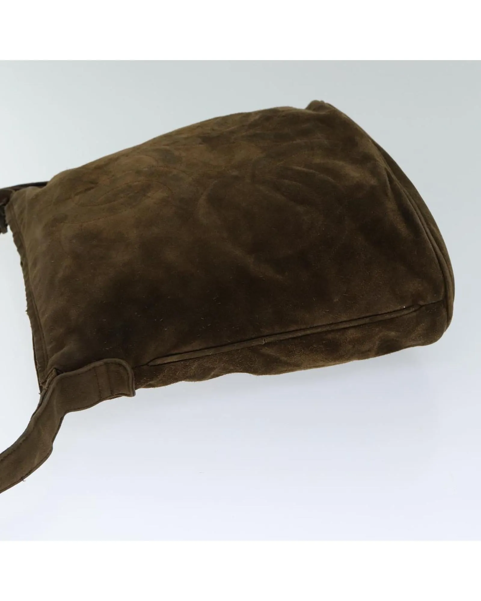 Brown Suede Coco Mark Shoulder Bag by Chanel