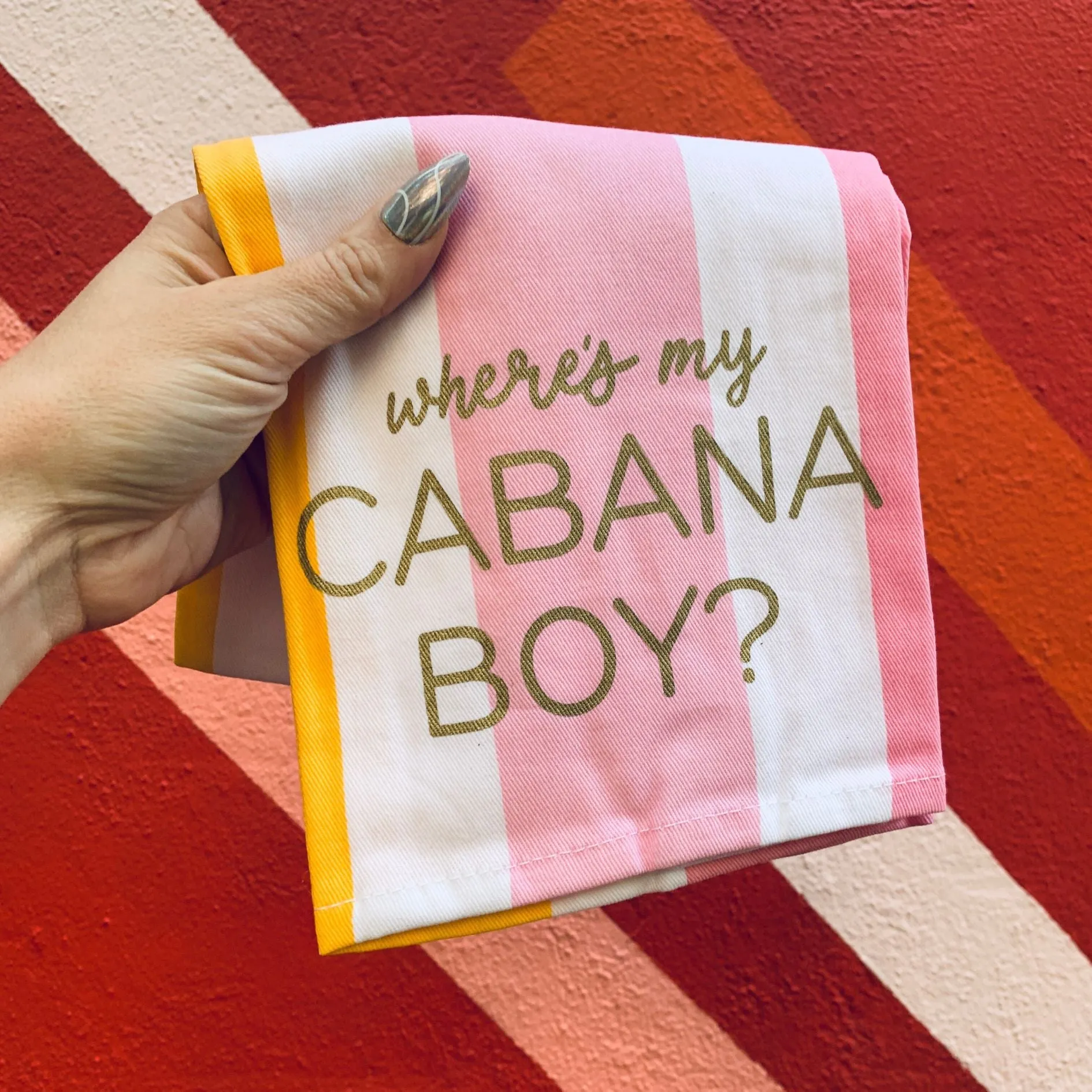Cabana Life Tote Bag and Cabana Boy Tea Towel Bundle