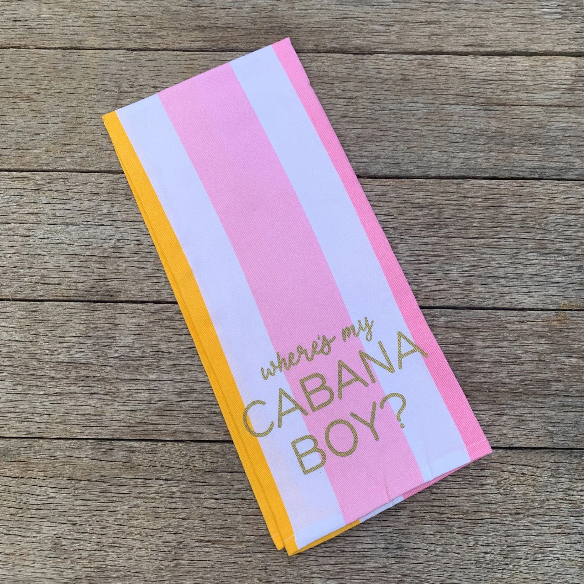 Cabana Life Tote Bag and Cabana Boy Tea Towel Bundle