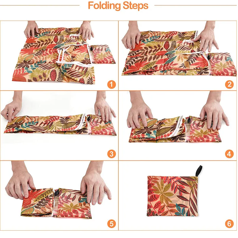 Eco Reusable Grocery Shopping Bag Foldable Tote Nylon Recycling Away Bags