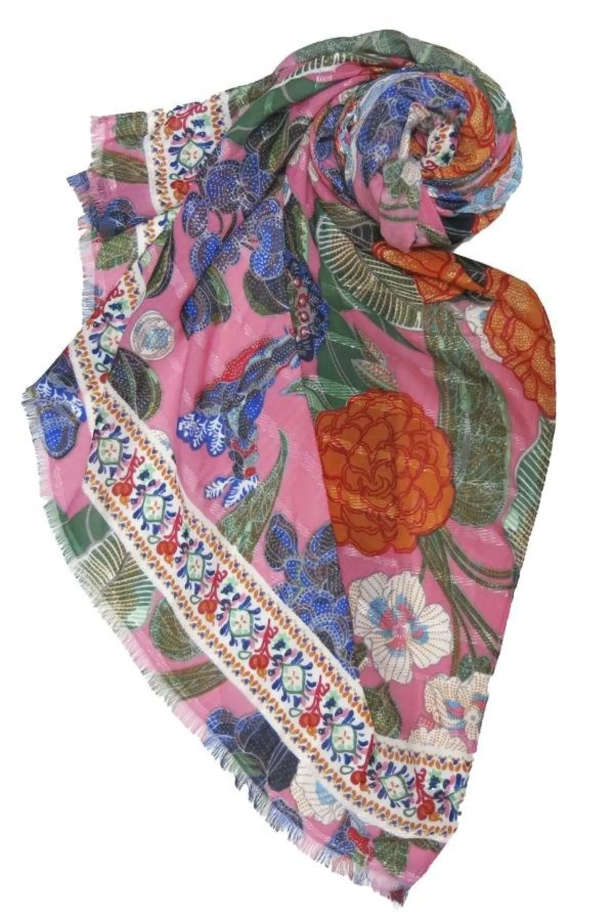 Enchanting Blooms Coverup Sarong Wrap Scarf