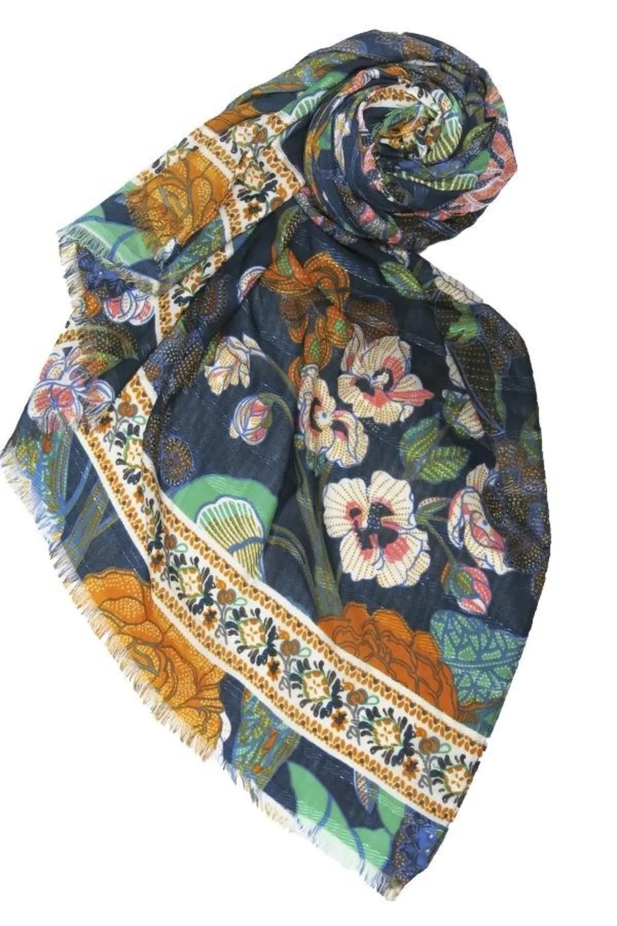 Enchanting Blooms Coverup Sarong Wrap Scarf