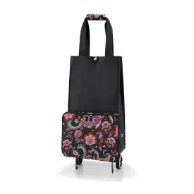 Foldable Trolley Paisley Black