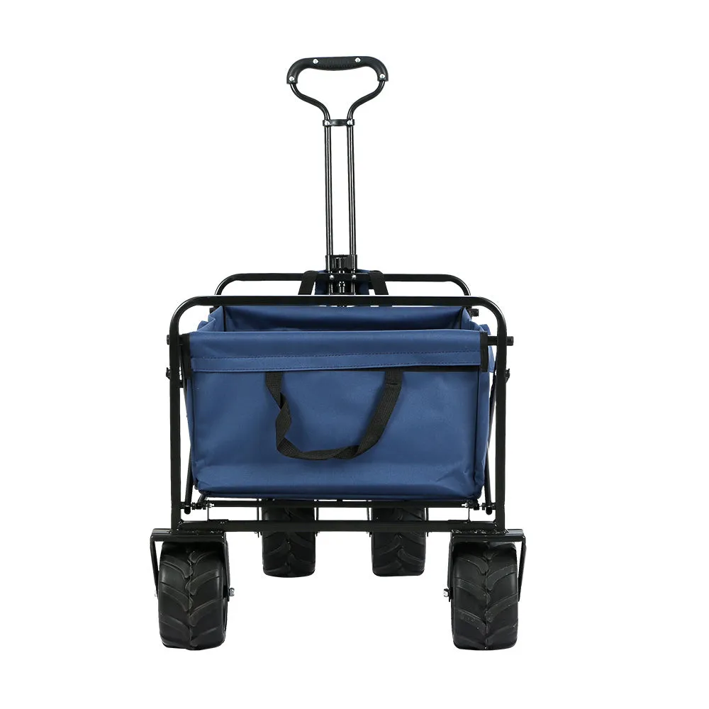 Heavy-Duty Folding Garden Wagon Trolley Cart 120kg - Gardeon