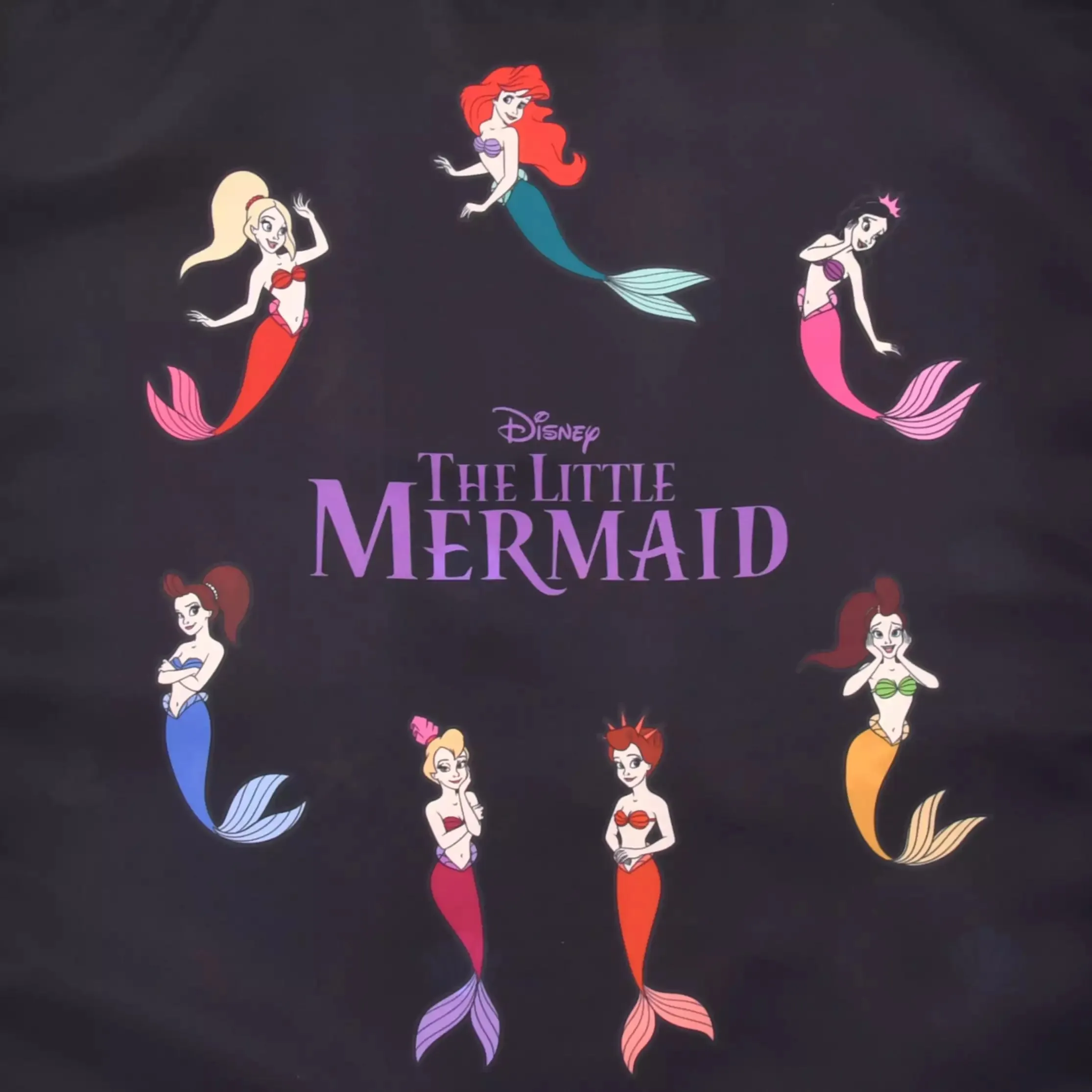 JDS - The Little Mermaid - Ariel, Flounder, Sebastian & Sisters Shopping Bag/Eco Bag