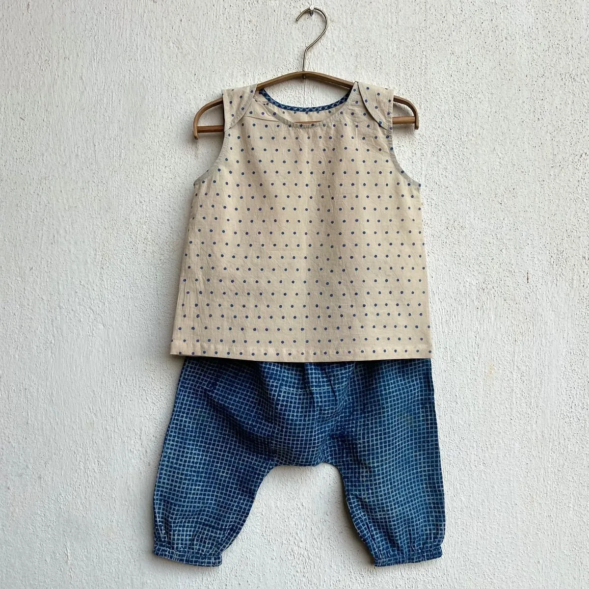 Kids Unisex Organic Cotton Zoo Raidana Jhabla with Pants