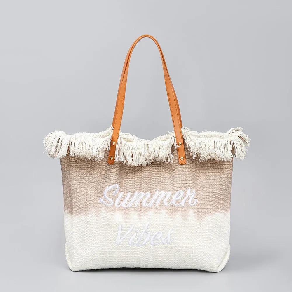 Lamyba Beach Bag Tote Beach Bags for Women Vacation Large Tote Bag for Women Casual Shoulder Handbags for Travel Beach Pool Gym