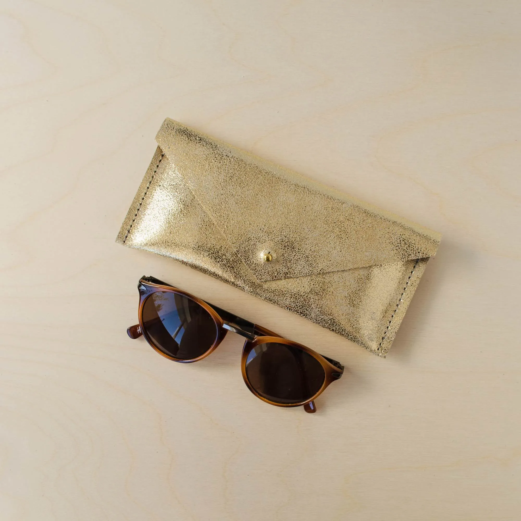 Leather Envelope Glasses Case