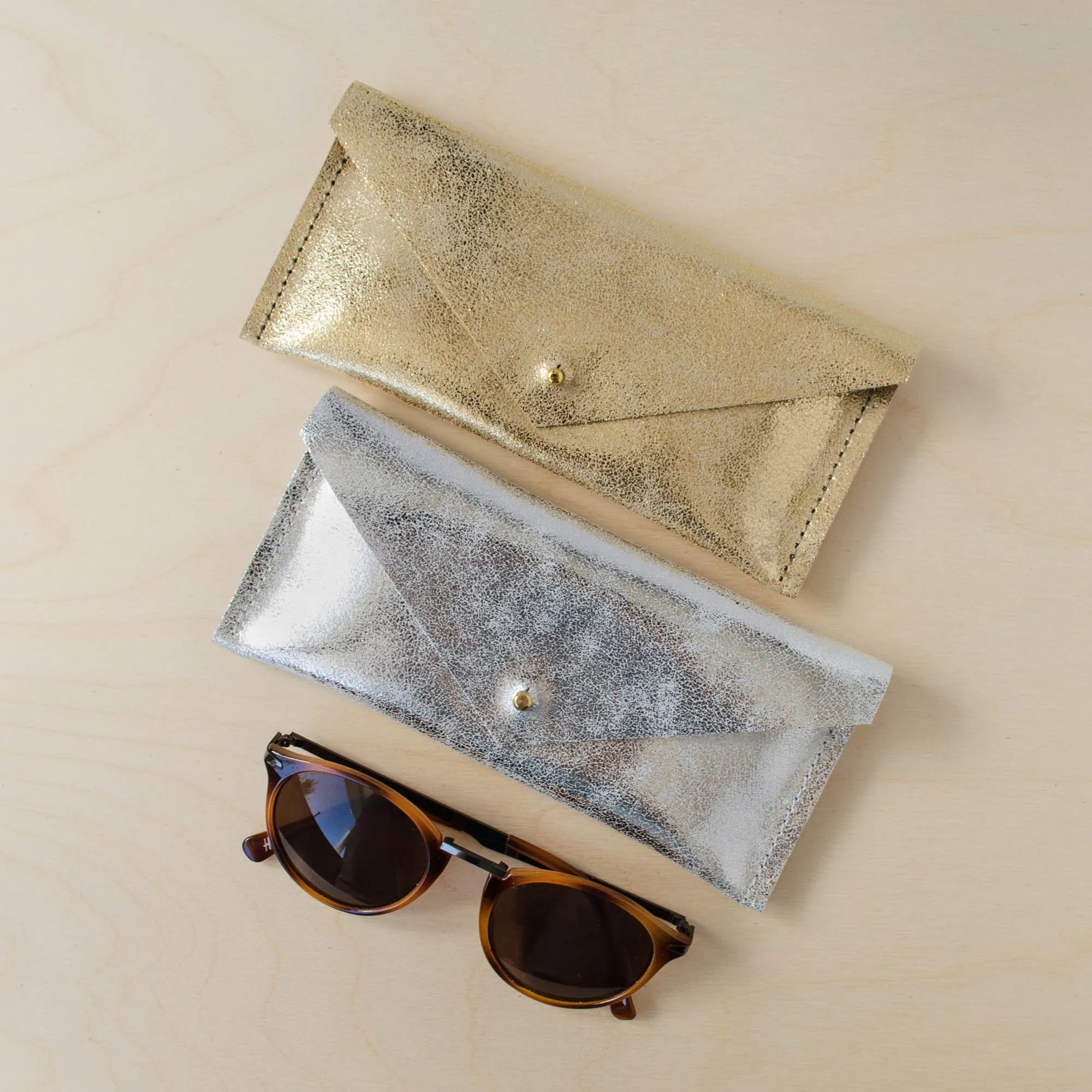 Leather Envelope Glasses Case