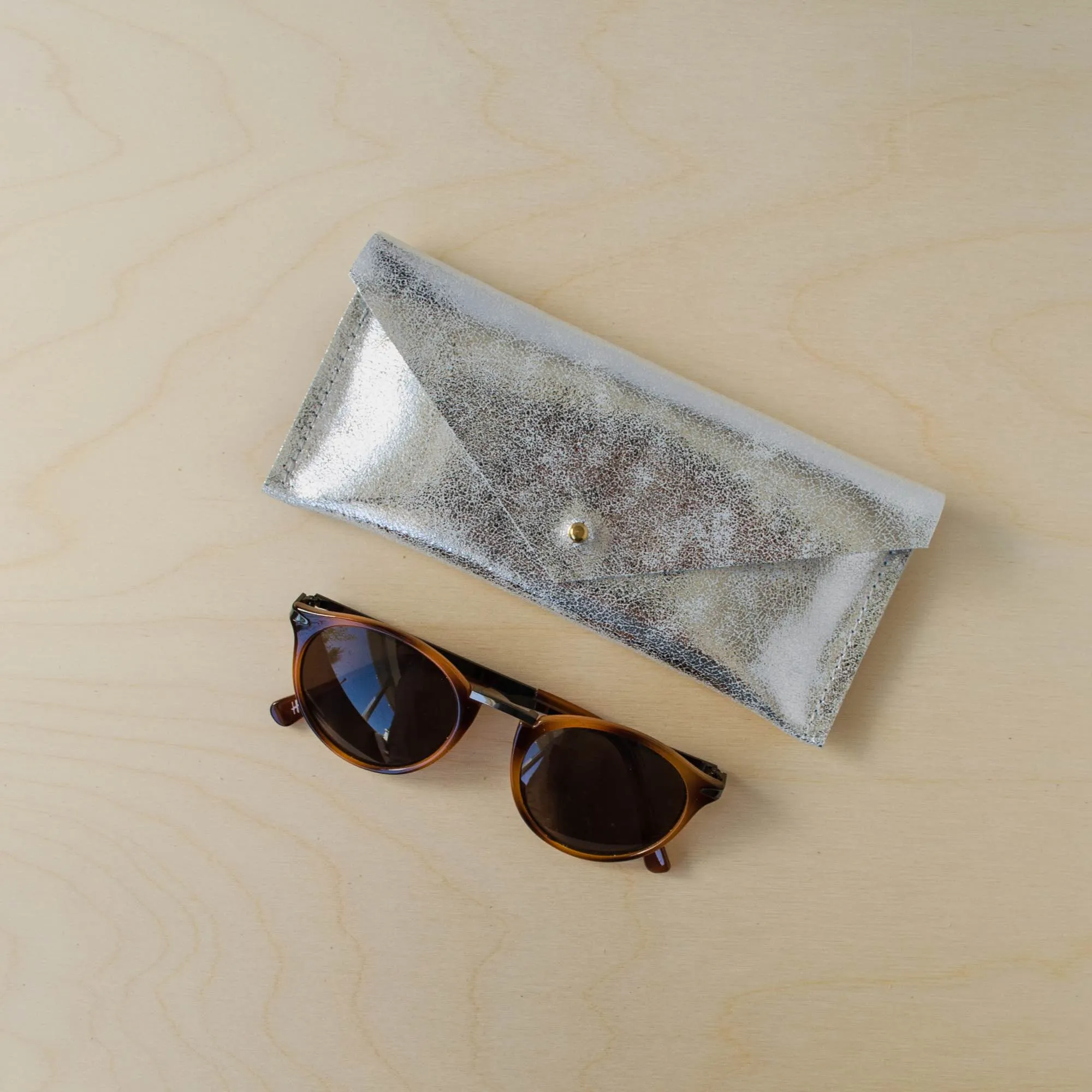 Leather Envelope Glasses Case