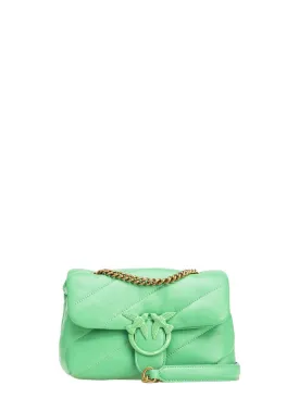 Mini Love Bag Puff in Nappa Color Block