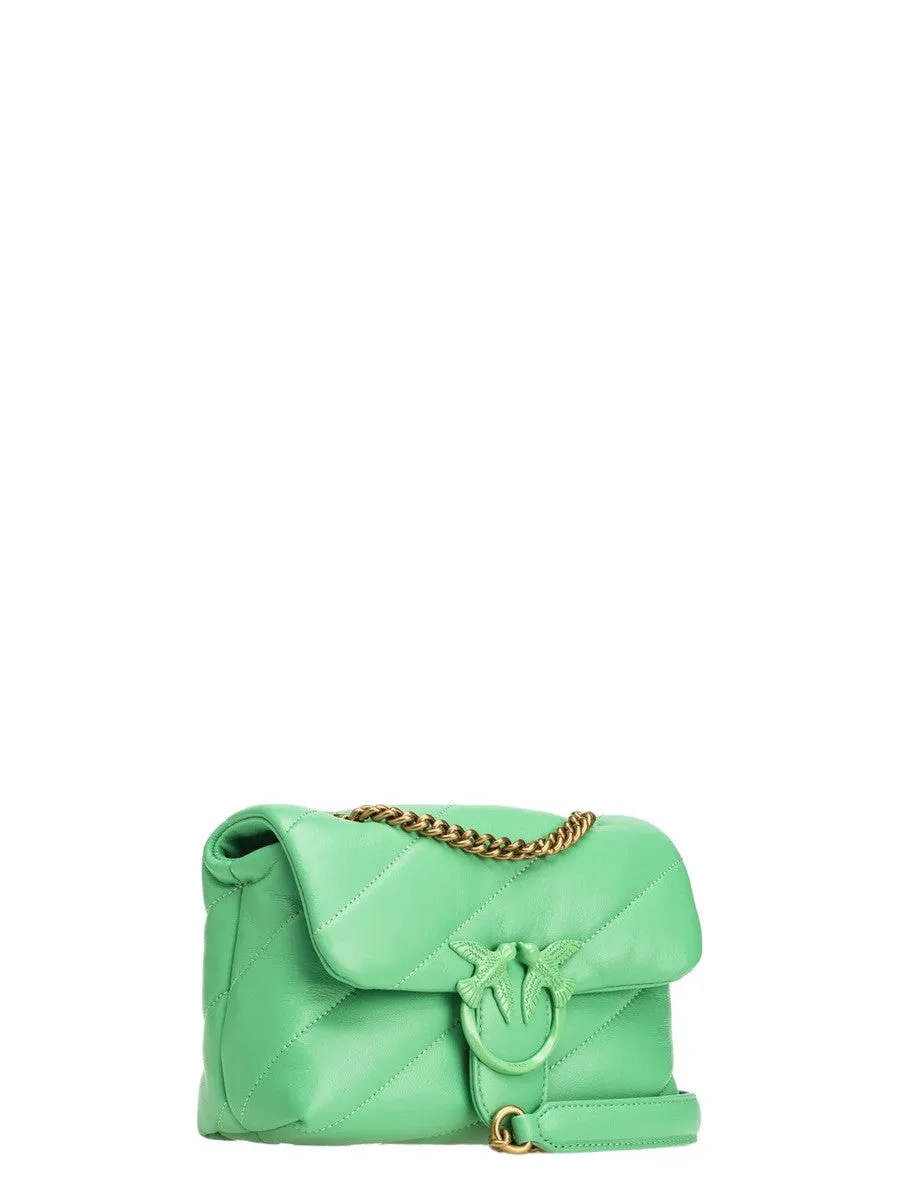 Mini Love Bag Puff in Nappa Color Block