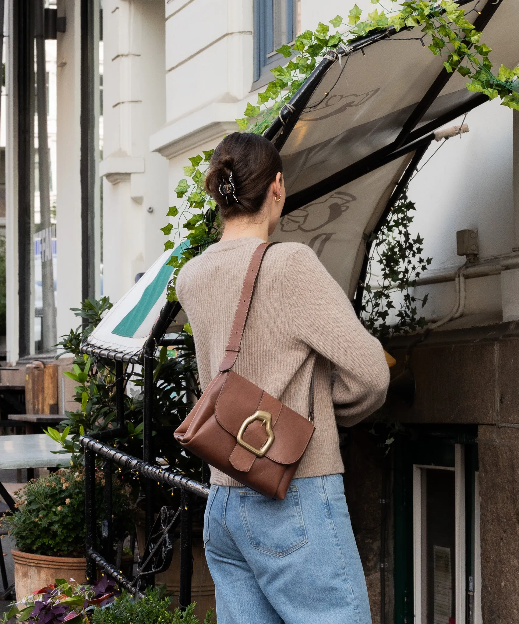 NAMI Ebony Suede Shoulder bag