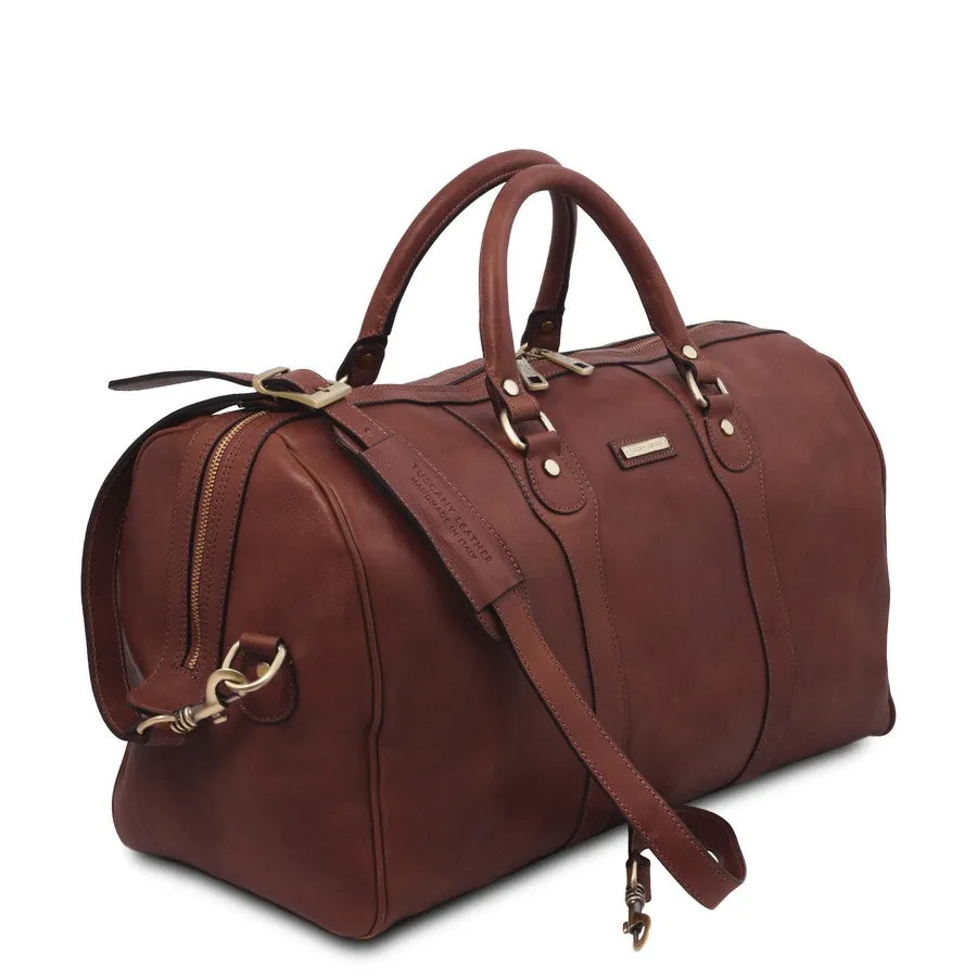Oslo Leather Travel Duffel Bag