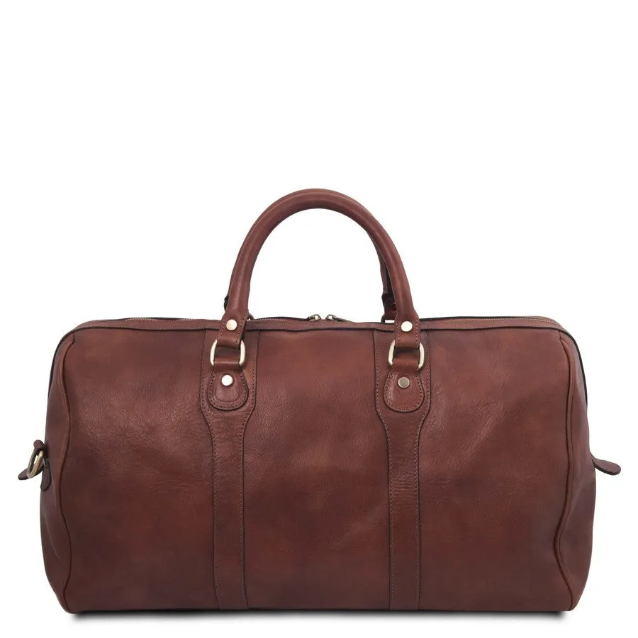 Oslo Leather Travel Duffel Bag