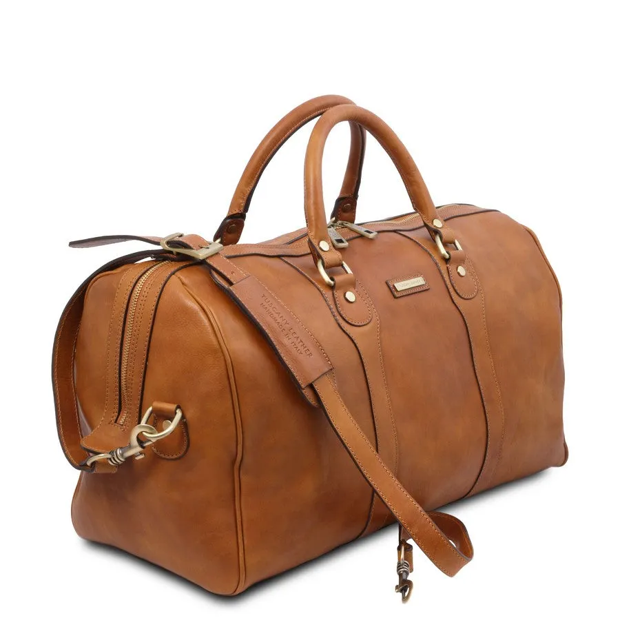 Oslo Leather Travel Duffel Bag