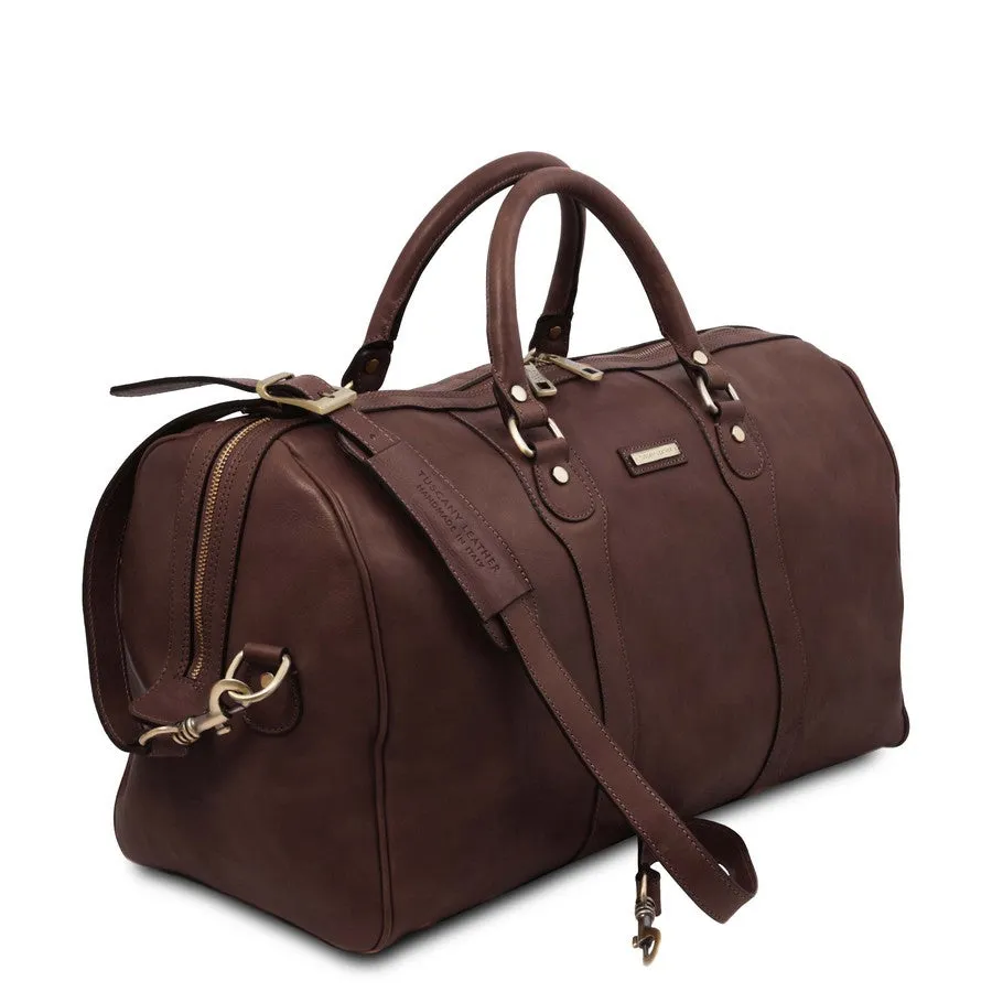 Oslo Leather Travel Duffel Bag