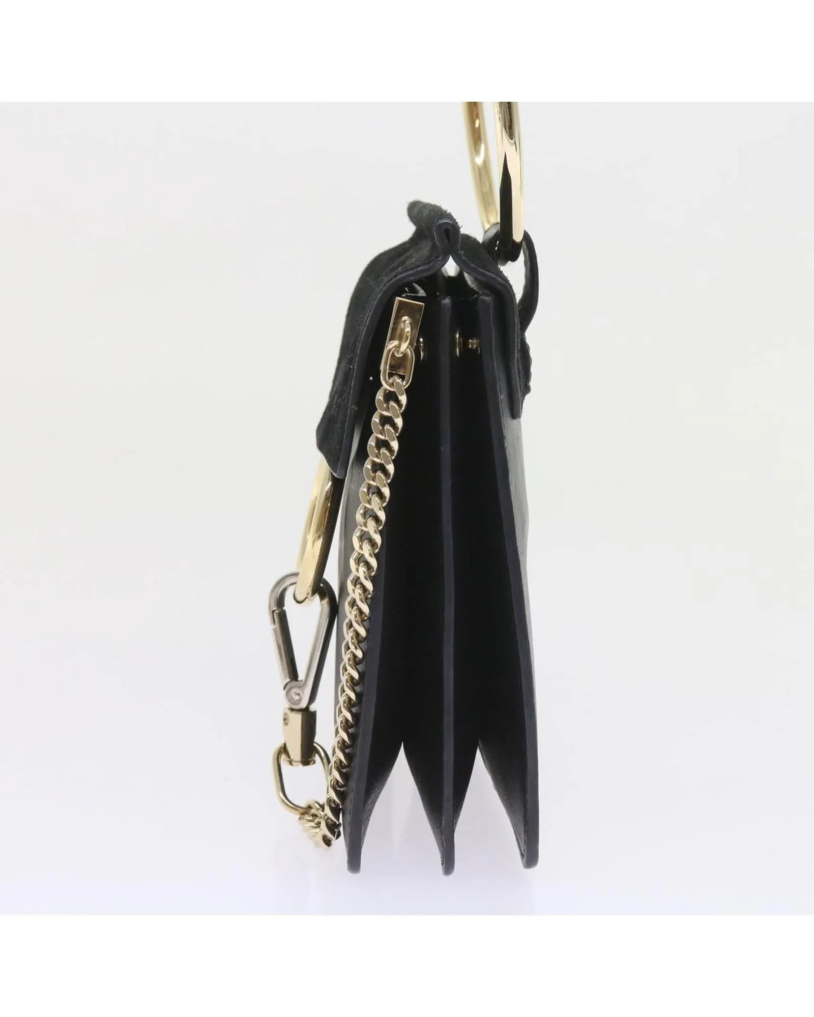 Suede Black Shoulder Bag