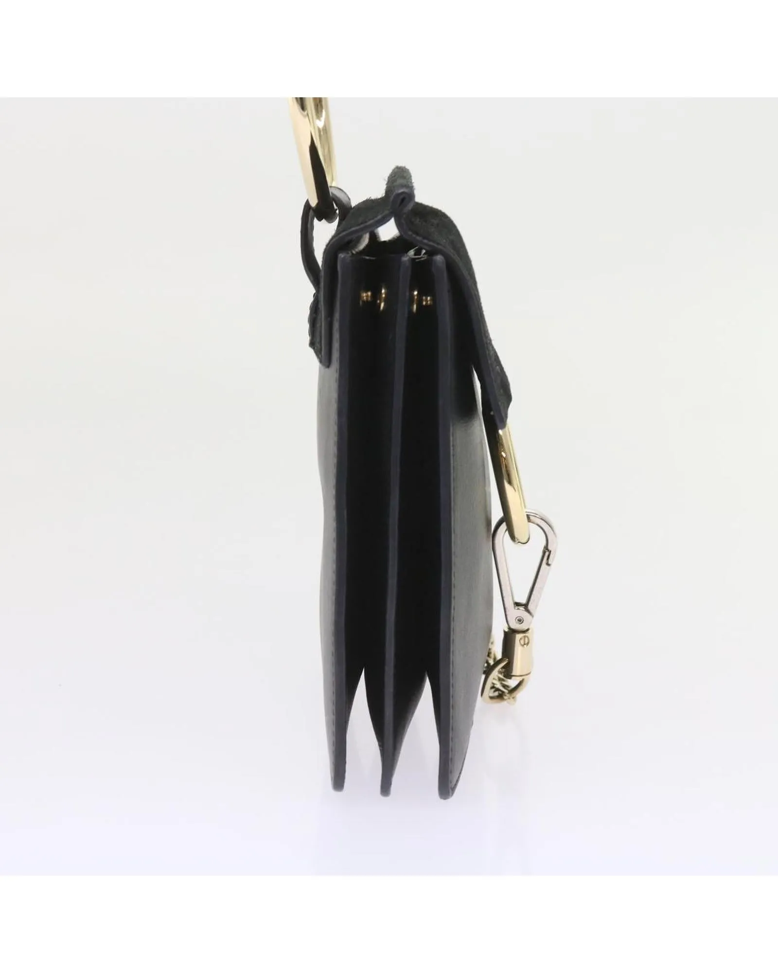 Suede Black Shoulder Bag