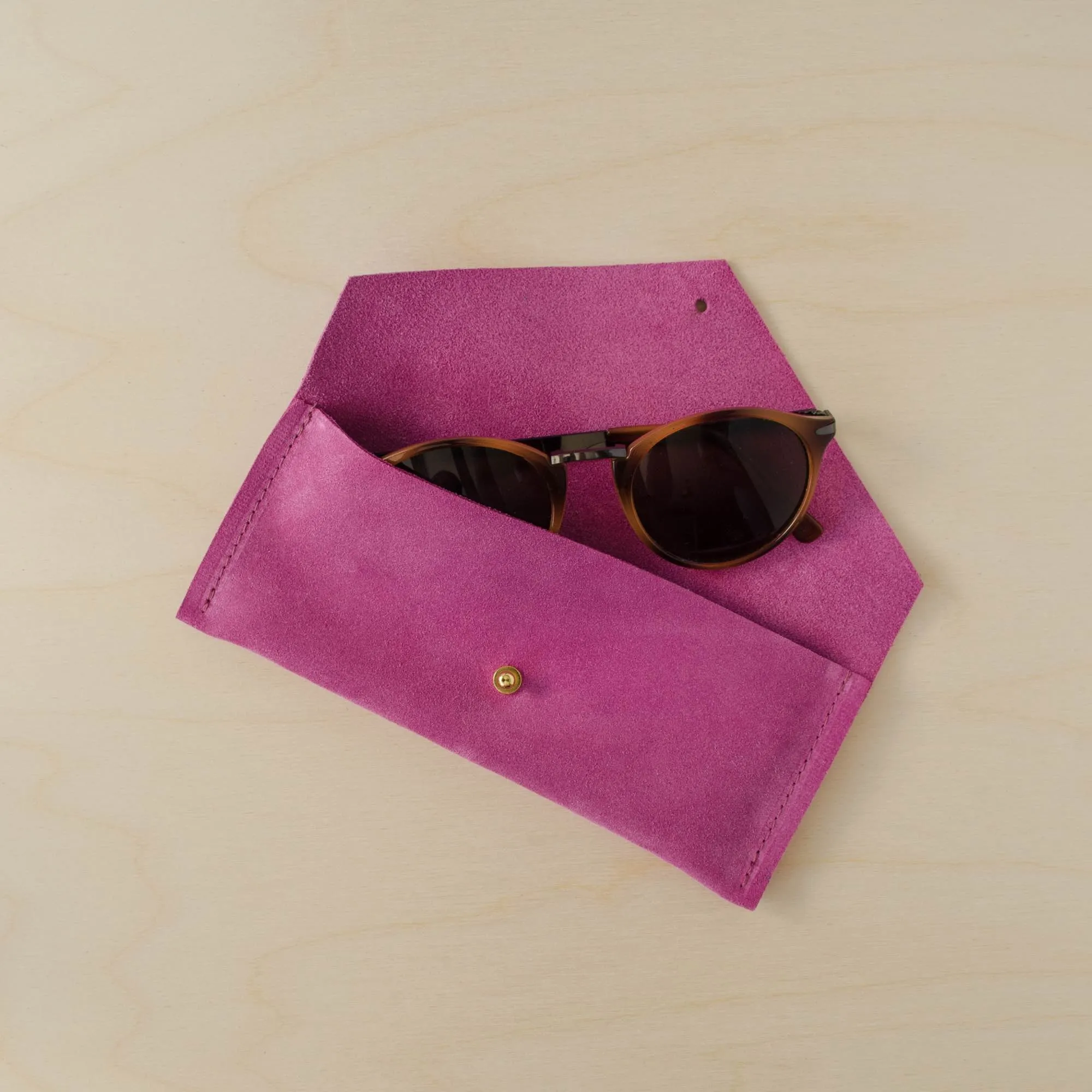 Suede Envelope Glasses Case