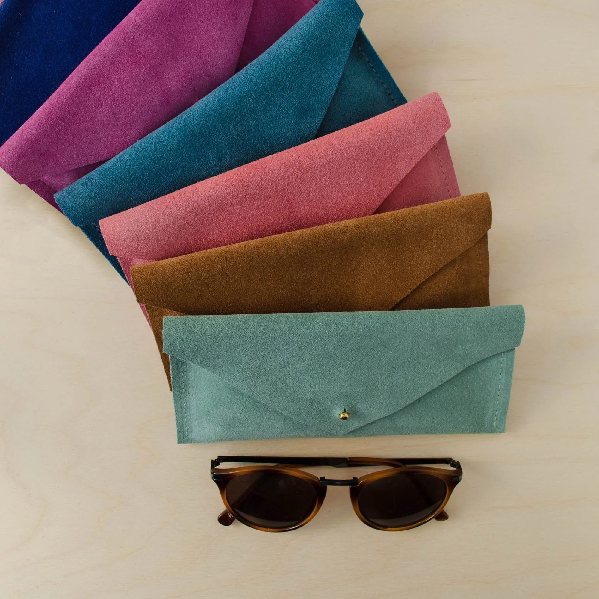 Suede Envelope Glasses Case