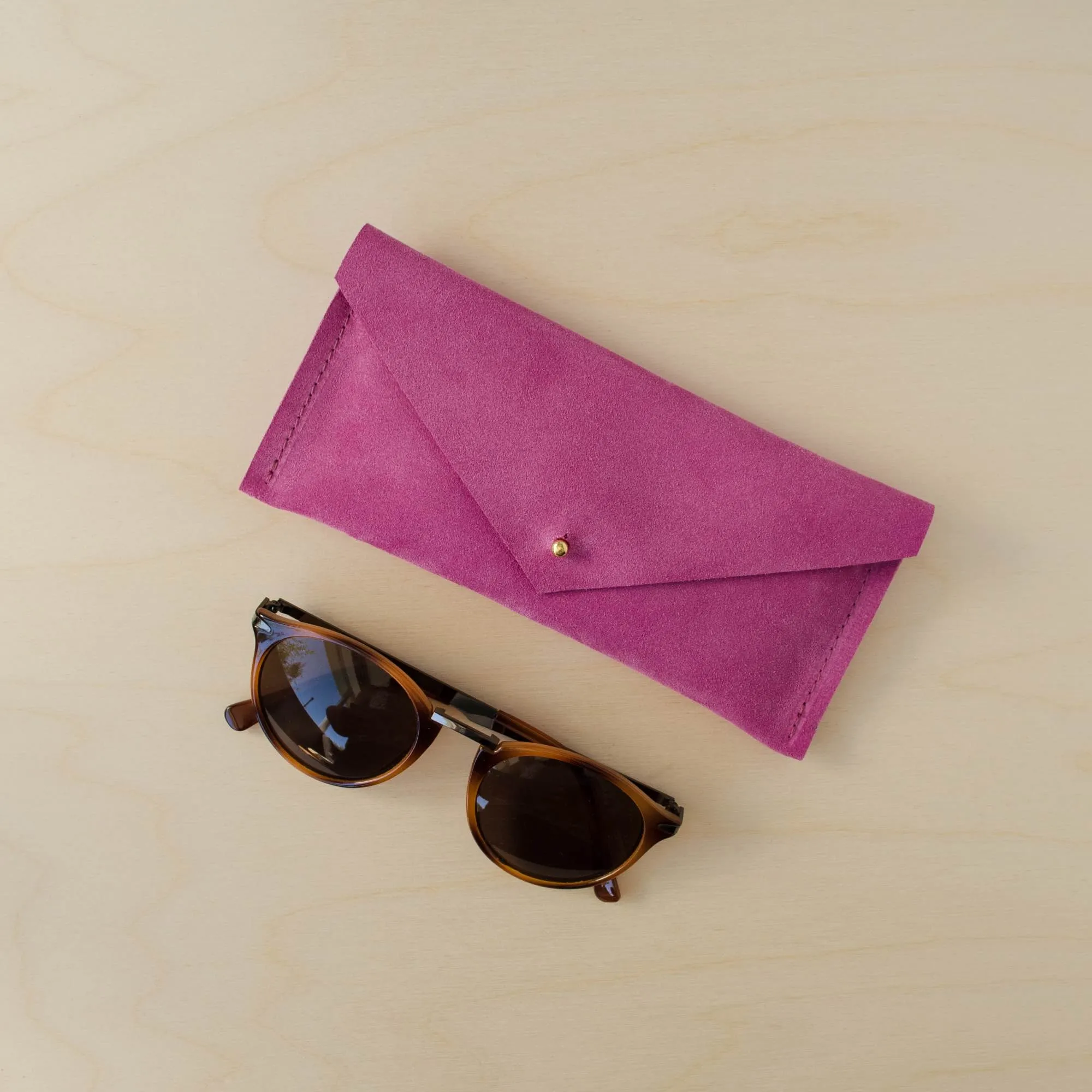 Suede Envelope Glasses Case