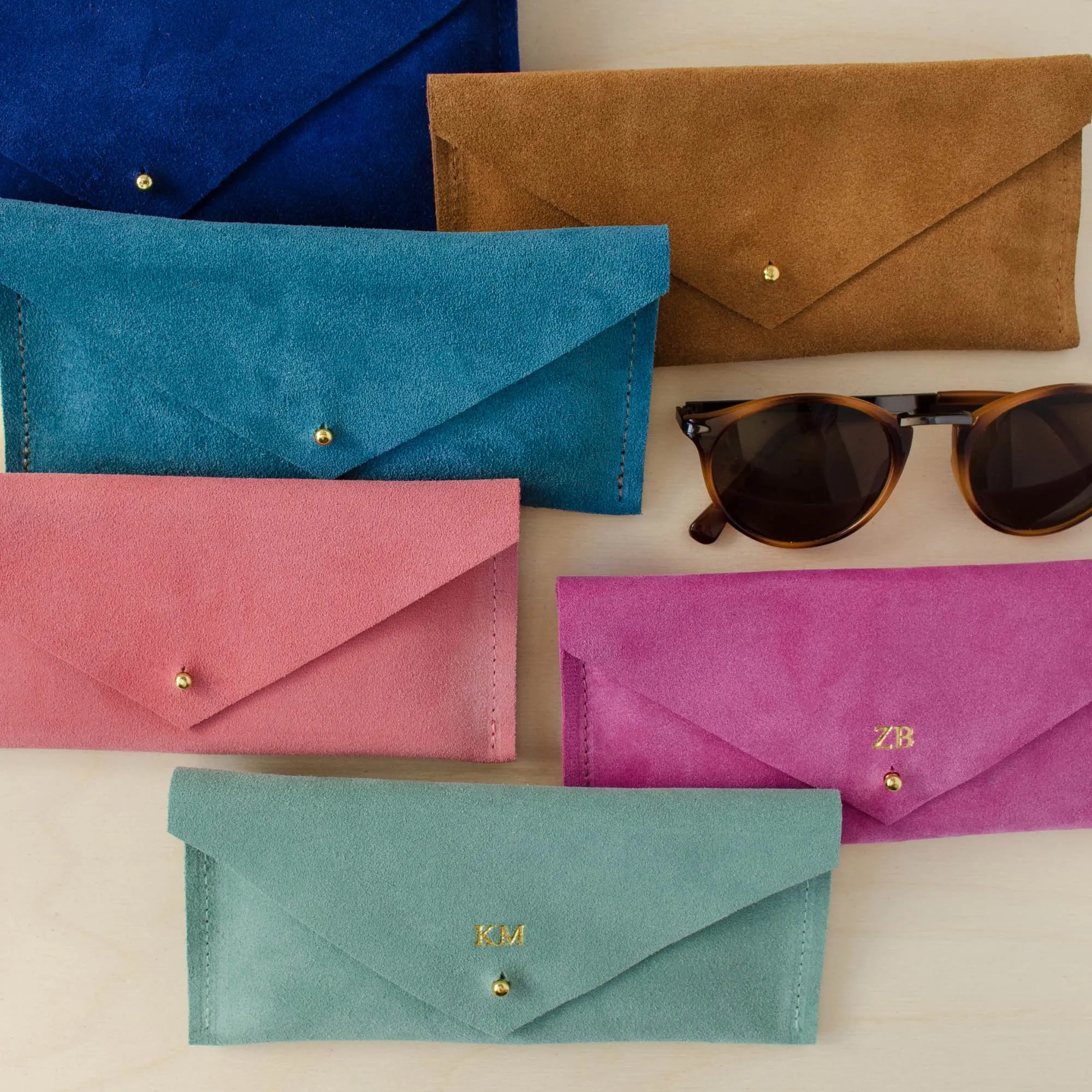 Suede Envelope Glasses Case