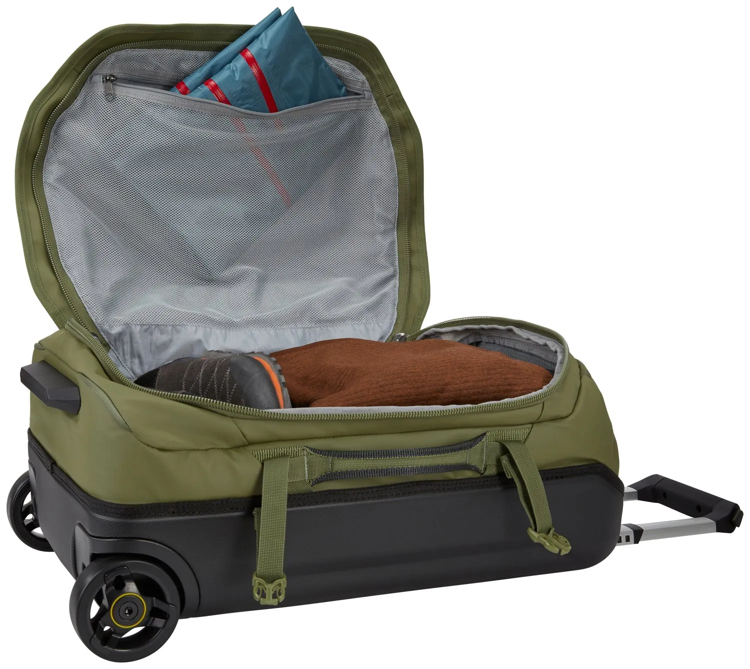 Thule Chasm 40L Carry On Wheeled Duffel Bag - Olivine Green