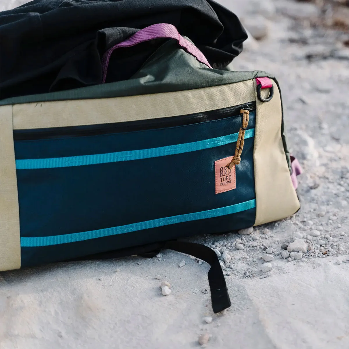 Topo Designs : Mountain Duffel : Geode Green/Sea Pine