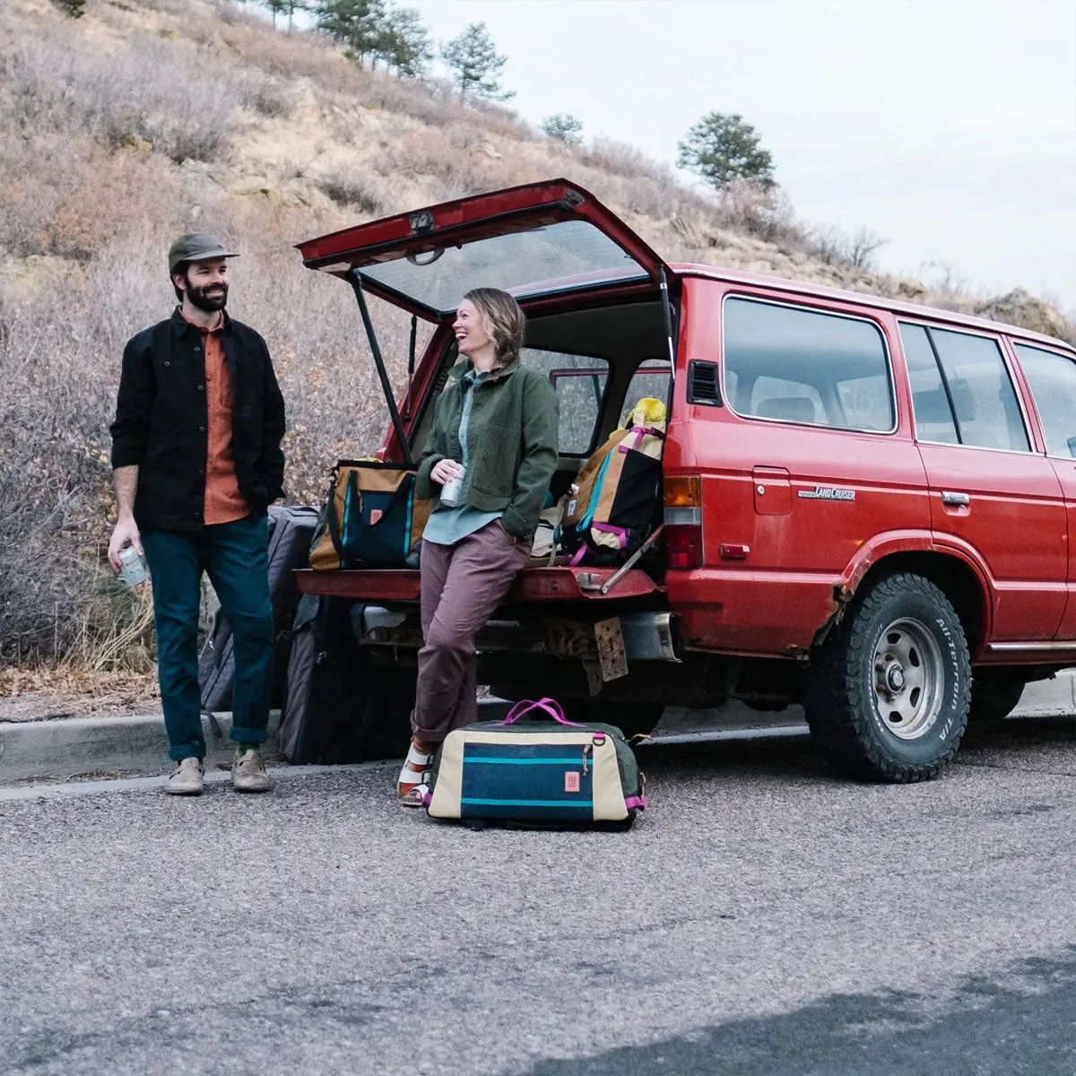 Topo Designs : Mountain Duffel : Geode Green/Sea Pine