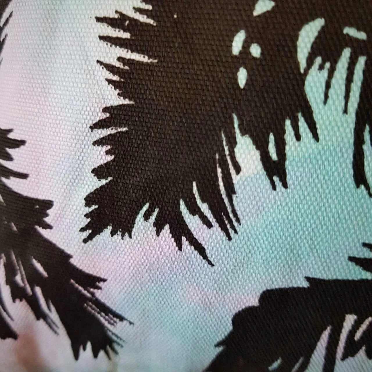 Tropical Palm Tree Print Cotton Canvas Tote & Beach Bag