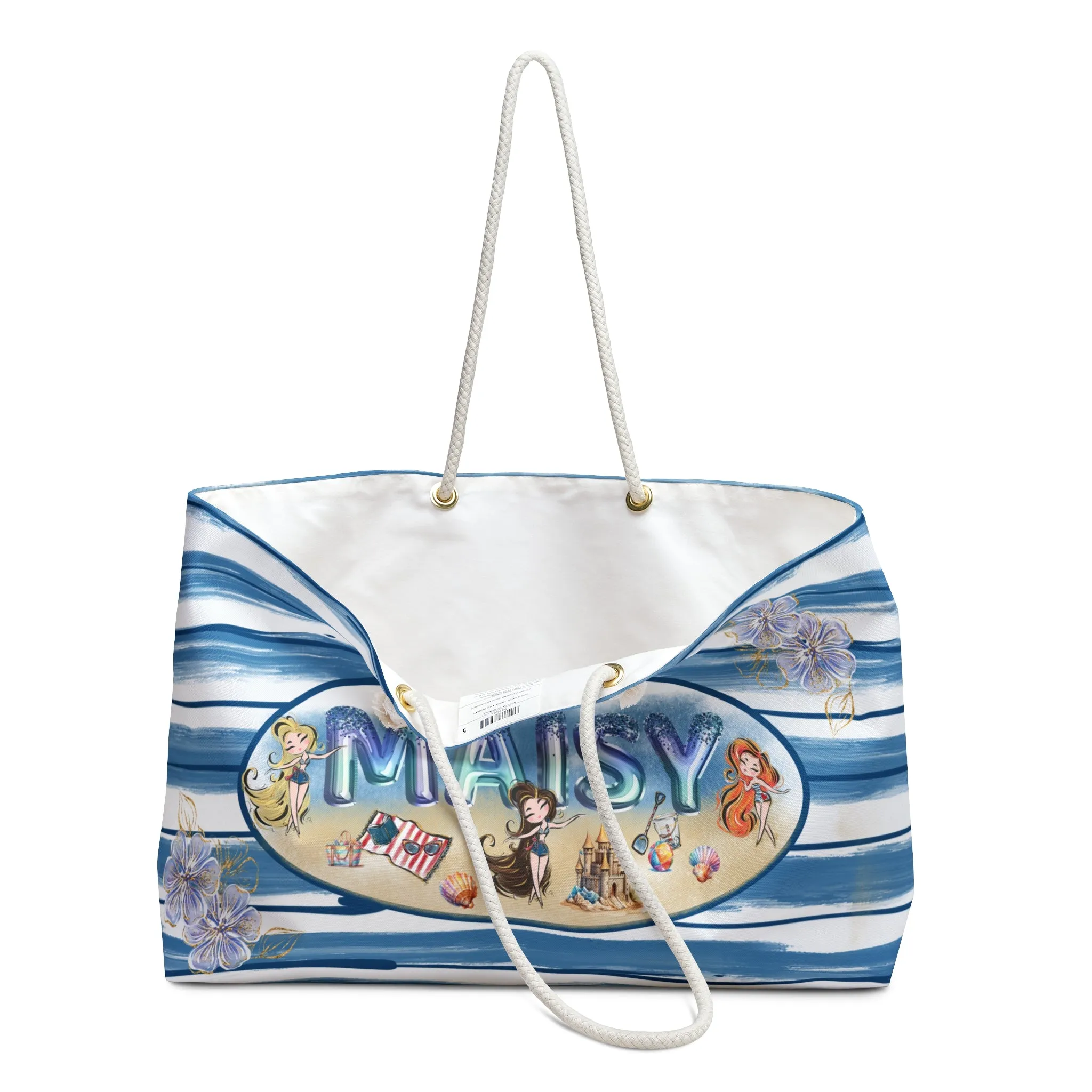 Weekender Bag, Beach Party, Large Weekender Bag, Beach Bag